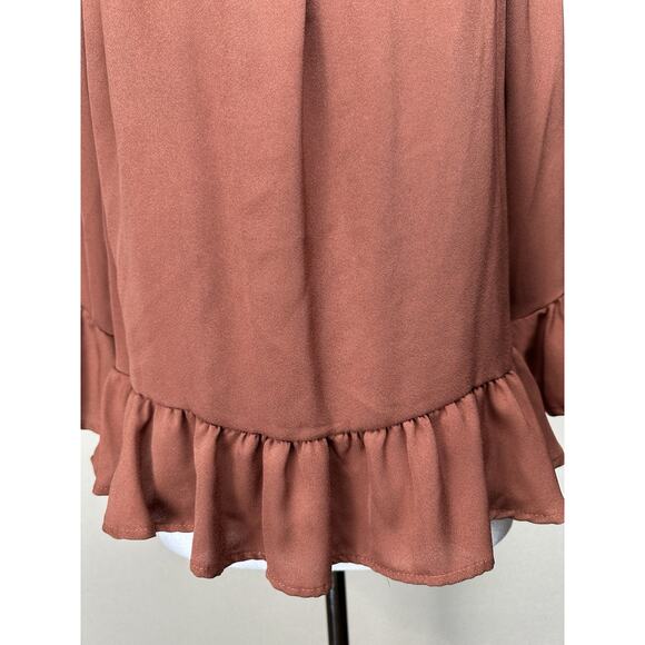 Peppermint Women’s Sz L Blouse Top Peasant Cottage Core Made In The USA - Picture 4 of 12